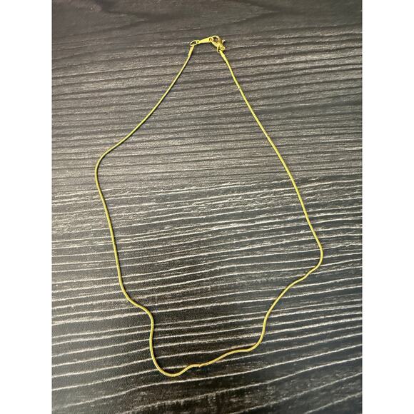 No Brand Jewelry - 18KGP Simple Gold Plated Necklace